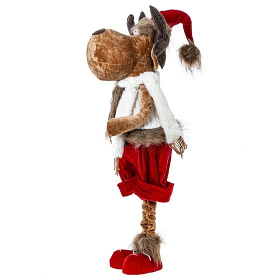 Игрушка набивная &quot;Олень&quot; (телескоп ноги), L58 W28 H122/65 см