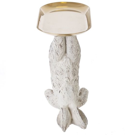 Фигурка декоративная &quot;Заяц&quot; с подставкой, L20 W8,5 H15 см