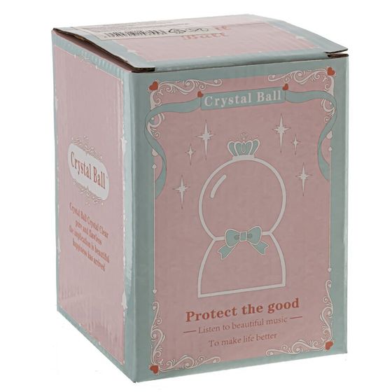 Фигурка декоративная &quot;Медвежонок&quot; в стекл шаре (муз, подсвет, 2xAAA н/п), D9 см, Д9 Ш9 В12 см