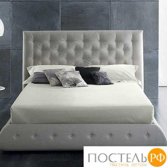 114911502-сгL11 Простыня Satin Luxe (без резинки) 215х220 экрю