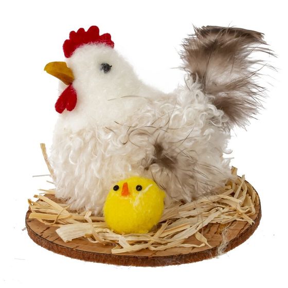 Фигурка декоративная &quot;Курица&quot; (блок 12шт), L8 W8 H6 см, 3в.
