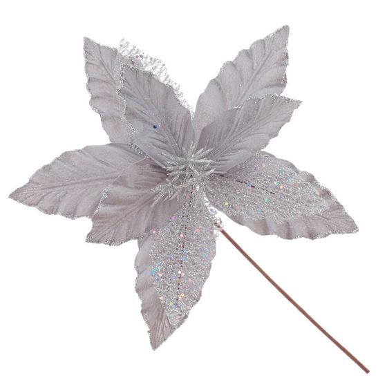 Цветок искусственный &quot;Пуансеттия&quot;, L31 W31 H38 см, 2в.