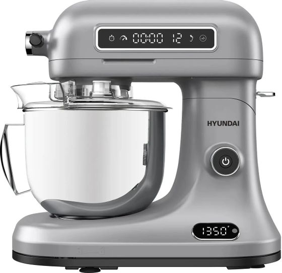 Миксер планетарный Hyundai HYM-S8551 5л 1600Вт серебристый