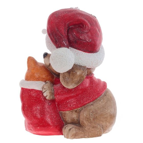 Фигурка декоративная с подсветкой &quot;Щенок и котёнок&quot;(3хААА, н/п), L30 W21 H40 см