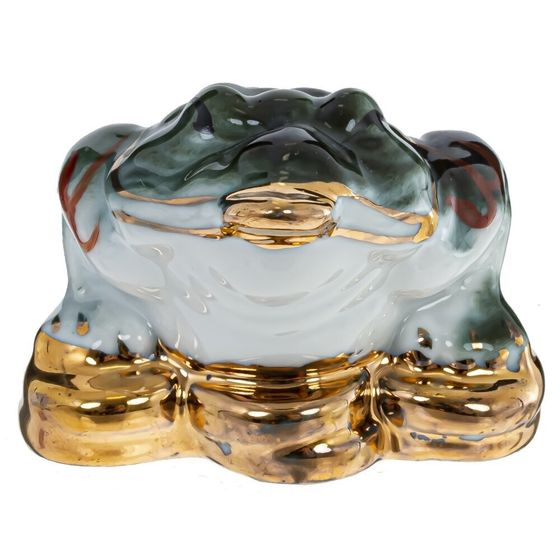 Фигурка декоративная &quot;Лягушка денежная&quot;, Д5 Ш7 В3,5 см