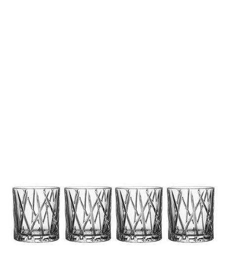 City Old Fashioned Glasses, Set of 4