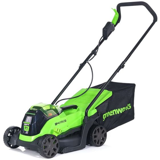 Газонокосилка аккумуляторная GreenWorks GD24LM33K2 24V 33см АКБ 2Ач и ЗУ (2516107UA)
