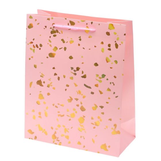 Пакет подарочный (бумага 210г/м2, блок 12шт), L26 W12 H32 см, 4в.