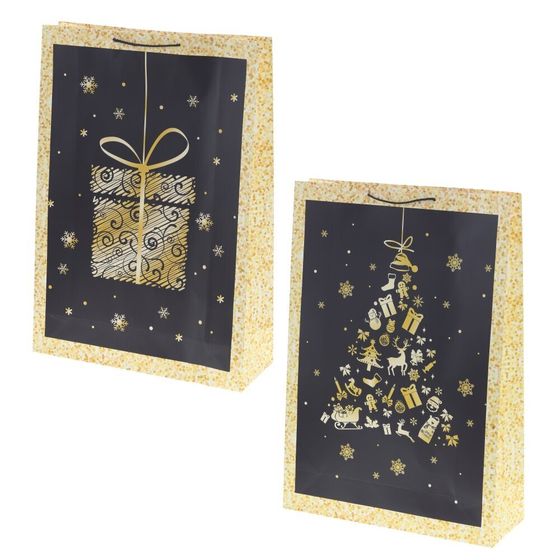 Пакет подарочный (бумага 210г/м2, блок 12шт), L50 W0,8 H72 см, 2в.