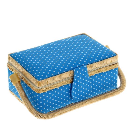 Шкатулка для рукоделия (с подносом и набором для шитья), Д23 Ш13 В10 см