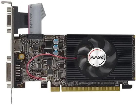 Видеокарта Afox PCI-E 3.0 GT610 1Gb AF610-1024D3L7-V6 DDR3 64bit 810/1333 1xDVI 1xHDMI 1xVGA low prof RTL