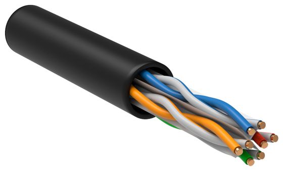 Витая пара ITK LC3-C604-139 кат.6 U/UTP не экранированный 4X2X23AWG LDPE внешний 305м черный