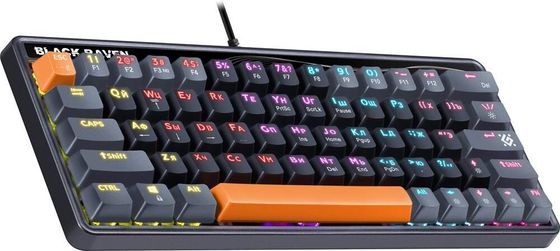 Клавиатура Defender Black Raven GK-417 игровая черный (45414)