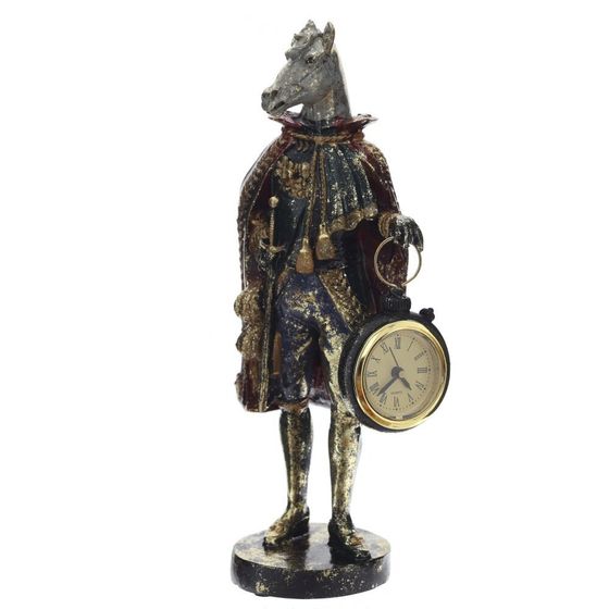 Фигурка декоративная &quot;Лошадь&quot; с часами D4см, (LR44x1), L12 W7,5 H24,5 см