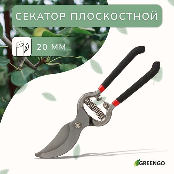 Секатор плоскостной, 10&quot; (25 см), с металлическими обрезиненными ручками, Greengo