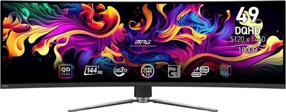 Монитор 49&quot; MSI MPG 491CQP черный QD OLED 32:9 5120x1440 144Гц (9S6-3FA84T-010)