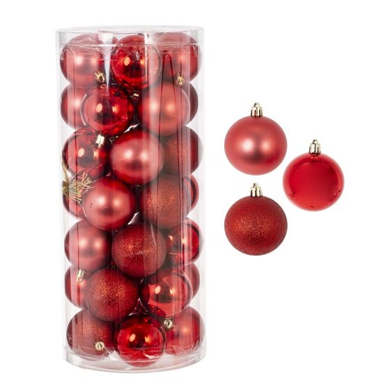 Набор из 35шт Украшение новогоднее "Шар", D 6 см, L16 W16 H36 см