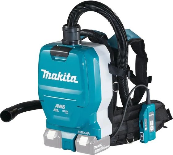 Строительный пылесос Makita DVC265ZXU уборка: сухая зеленый