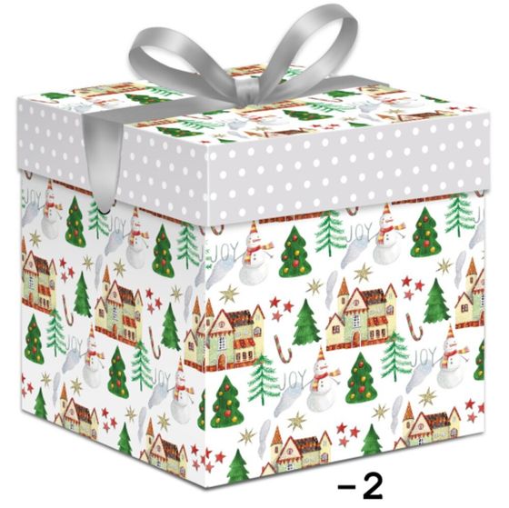 Коробка подарочная (бумага, плотность 350г/м2), L22,5 W22,5 H22,5 см