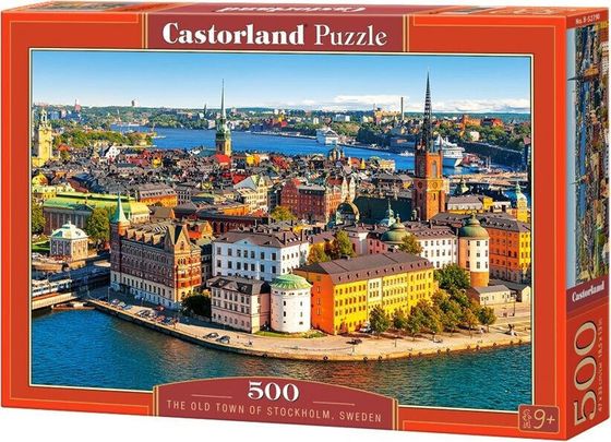 Castorland Puzzle 500 Sztokholm stare miasto, Szwecja