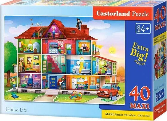 Castorland Puzzle 40 maxi - House Life CASTOR