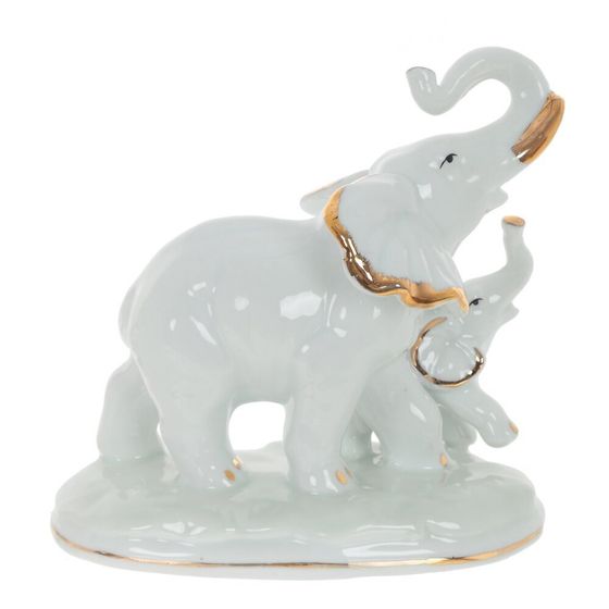 Фигурка декоративная &quot;Слоны&quot;, Д12,5 Ш7 В12 см