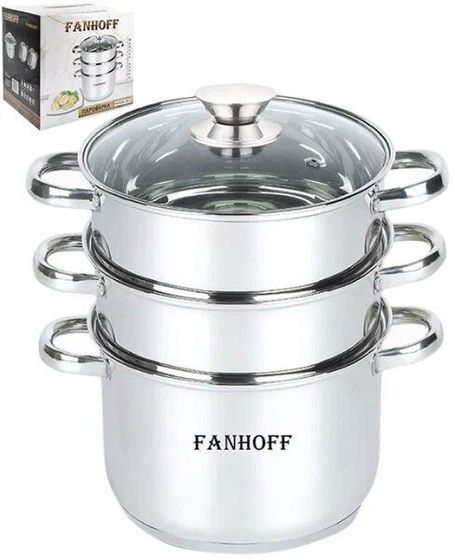 Пароварка Fanhoff FH-600-24/3 5.5л серебристый