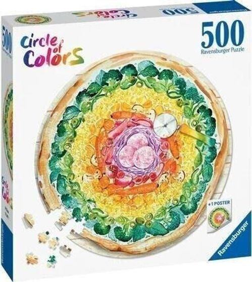 Цветовая палитра Ravensburger Puzzle 500: Пицца
