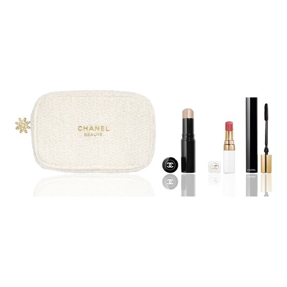 CHANEL 2024 Christmas Limited Timeless Makeup Makeup Sets Easy-to-Blend Long-Lasting Complexion Four-Piece Set