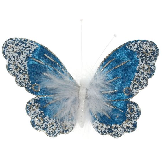 Изделие декоративное &quot;Бабочка&quot;, L23 W2 H13 см, 3в.