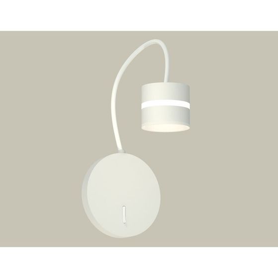 Светильник напольный с выключателем и акрилом Ambrella light, XB9595202, GX53 LED 12 Вт, цвет белый песок, белый матовый