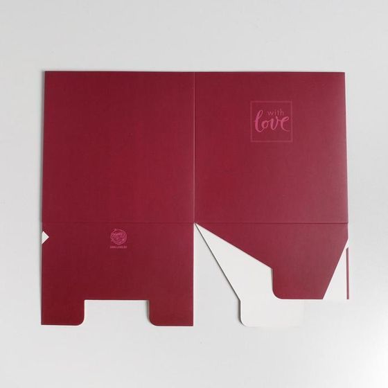 !Коробка для цветов 3 штуки с PVC‒крышкой With love, 12 × 12 × 12 см