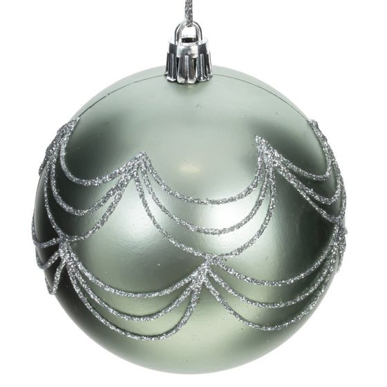 Набор из 12шт Украшение новогоднее &quot;Шар&quot;, D 8 см, L35 W28 H9 см