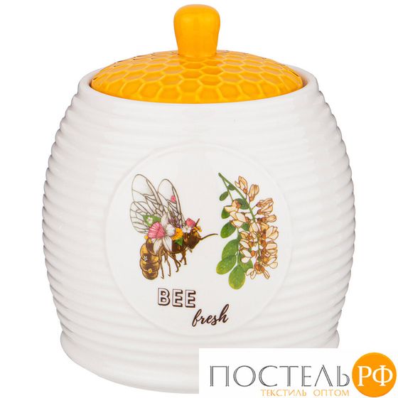 151-201 БАНКА С КРЫШКОЙ LEFARD HONEY BEE 14*13 СМ 1000 МЛ (КОР=16ШТ.)