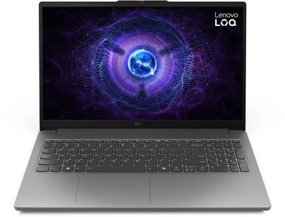 Ноутбук 15.6&quot; Lenovo LOQ 15IAX9E Core i5 12450HX 16Gb SSD512Gb NVIDIA GeForce RTX 2050 4Gb IPS FHD (1920x1080) без ОС grey WiFi BT Cam (83LK005GUE)