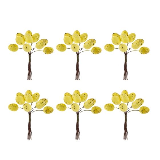 Набор из 6-ти изделий декоративных "Яйца пасхальные", L17 W3 H18/10 см