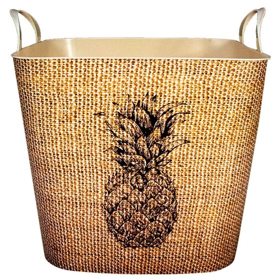 SP BERNER Life Story 25L Canvas Pineapples Basket