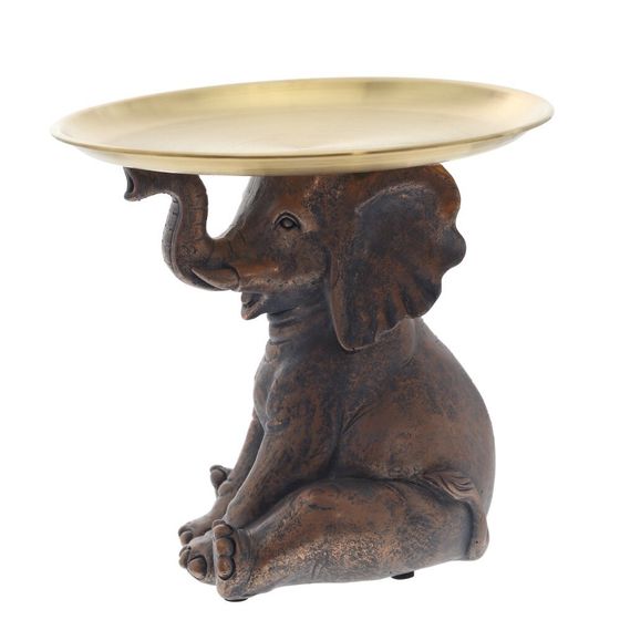 Фигурка декоративная &quot;Слон&quot; с подносом, L16,5 W16,5 H15,5 см