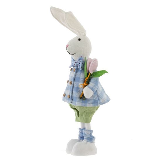 Игрушка набивная &quot;Заяц/Зайка&quot;, L16 W9 H38 см, 2в.