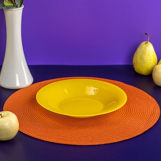 Тарелка суповая АМБИАНТЭ ЙЕЛЛОУ 21см