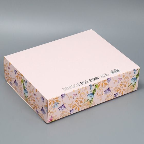 !09 Набор из 2-х коробок: Коробка подарочная «8 марта», 31 х 24,5 х 9 см.