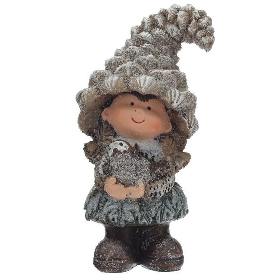 Фигурка декоративная &quot;Мальчик/ Девочка, L10 W7,5 H20 см, 2в.