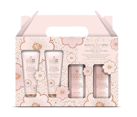 Body care gift set Creme brulée, Orange blossom &amp; Vanilla 4 pcs