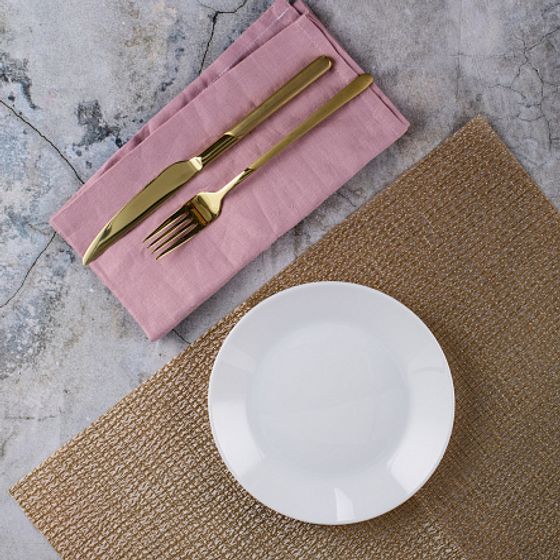 Тарелка десертная ЛИЛИ БЕЛЫЙ 18см