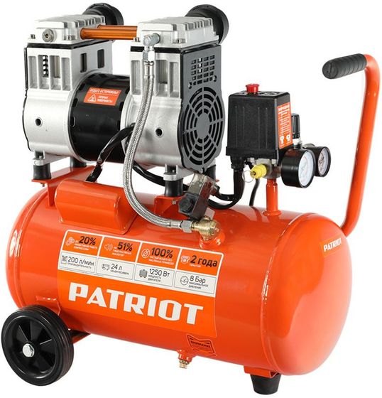 Компрессор безмасляный портшневой Patriot WO 24-220 (525301920)