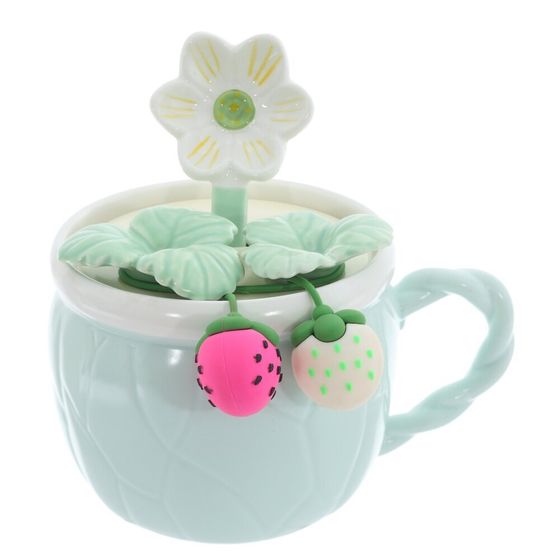 Кружка с крышкой и ложкой, 330 мл, L14 W10 H13 см, 2в.