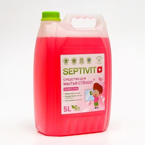 Средство для стёкол SEPTIVIT &quot;BUBBLE GUM&quot;, 5 л