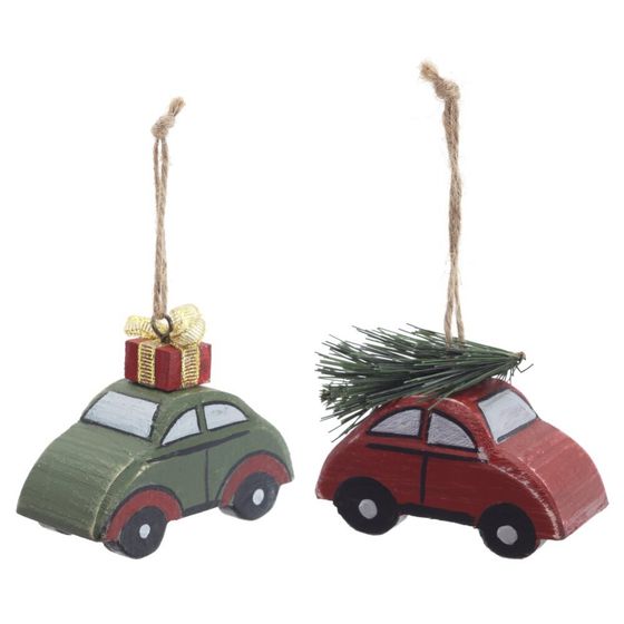 Изделие декоративное подвесное &quot;Машина&quot;, L8 W4 H7 см, 2в.