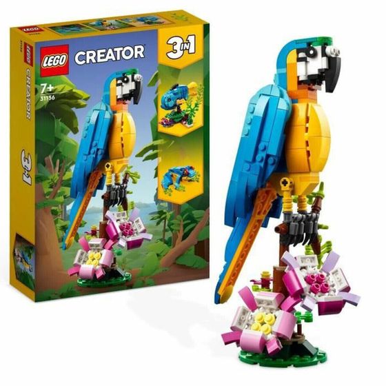 Строительный набор Lego Creator 31136 Exotic parrot with frog and fish 3-в-1 253 Предметы