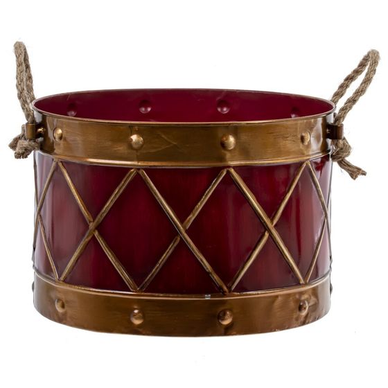 Набор из 3шт, Кашпо декоративное "Барабан", L36,5/33/29 W27/25/22 H28/24/20